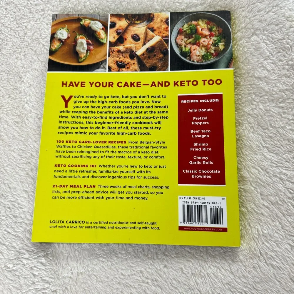 Keto Carbs Cookbook For Beginners Favorites Made Low Carb to Kickstart Your Diet